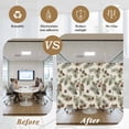 thumbnail image 5 of Sage Green Christmas Window Privacy Film, Rustic Pine Cones Xmas Botanical Static Cling UV Sun Blocking Heat Control Window Tint, Non-Adhesive One Way Windows Privacy Cover 19.6''x39.3'', 5 of 7