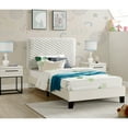 thumbnail image 2 of Twin Bedroom : 3d Upholstered Bed And Modern Nightstand Piece Configuration: With Stylish Design, 2 of 5