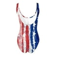 thumbnail image 4 of DISKEBUISS 4th of July Print Womens Swimsuits Padded Plus Size Bikini Backless Summer Beach Bathing Suit S-XXL, 4 of 4