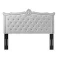 thumbnail image 6 of Headboard, Full Queen Size, Velvet, Light Grey Gray, Modern Contemporary Urban Design, Bedroom Master Guest Suite, 6 of 10
