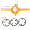 thumbnail image 2 of (6pcs) Manual Water Pipe Die Set Tool NPT Thread PVC Thread Plumbing Hand Tool 1/2 3/4 1in for DIY Enthusiasts, 2 of 5