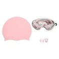 thumbnail image 2 of Gafas De Natación Con Montura Grande, Tapones Para Los Oídos Con Clip Para La Nariz, Juego De Gorro De Gafas De Natación Para Niños, Gorro De Natación De Silicona A Prueba De, 2 of 7