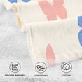 thumbnail image 5 of Yayeee 100% Cotton Hand Towels for Bathroom 16" x 28" Soft Absorbent Kitchen Towel, Red Butterflies, 5 of 7
