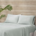thumbnail image 6 of Beautyrest Contemporary Tencel Lyocell and Polyester Sheet Set in Green, 6 of 15