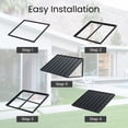 thumbnail image 5 of BACKYARD BEAUTIFUL Metal Awning 40" x 36", Front Door and Window Canopy with Powder-Coated Frame, Weather Resistant Sun and Rain Shelter for Patio, Entrance, Porch and Balcony, Dark Gray, 5 of 9
