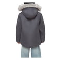 thumbnail image 2 of Rokka&Rolla Boys' Ripstop Hooded Parka Jacket Fleece Lined Winter Coat, 2 of 14