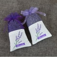thumbnail image 4 of EeaseMX 25 bolsitas vacías de lavanda con estampado floral, bolsitas de fragancia para dormir relajante (morado oscuro), 4 of 7