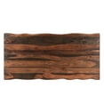 thumbnail image 5 of Taran Designs Harper 80" Live Edge Solid Wood Dining Table in Dark Brown/Black, 5 of 5