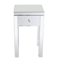 thumbnail image 4 of Hassch Mirrored End Table with Drawer, Silver, 4 of 9