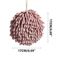 thumbnail image 3 of 1 Pcs Super Absorbent Hand Towel Ball - Quick Dry Chenille Towel for Kitchen Bathroom, Soft Wipe Towel with Elastic Rope, 400ml Water Absorption, Fast Drying & Hygienic Design, 3 of 6