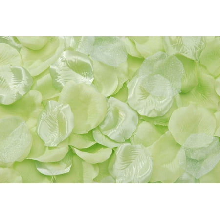 Loose Satin Rose Petals: Sage Green, 100 pieces