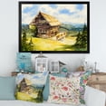 thumbnail image 3 of Designart 'Old Cottage At Summer With Peaceful Landscape' Traditional Framed Art Print, 3 of 4