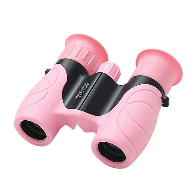 Telescopio de binoculares ópticos 10x22 para Juguetes al aire libre Sunnimix Rosa binoculares para niños
