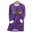 thumbnail image 1 of Costumes d'Halloween Mode Femme Décontractée Manches Longues Col Rond Blouses & Chemises Blouses en Liquidation, 1 of 3