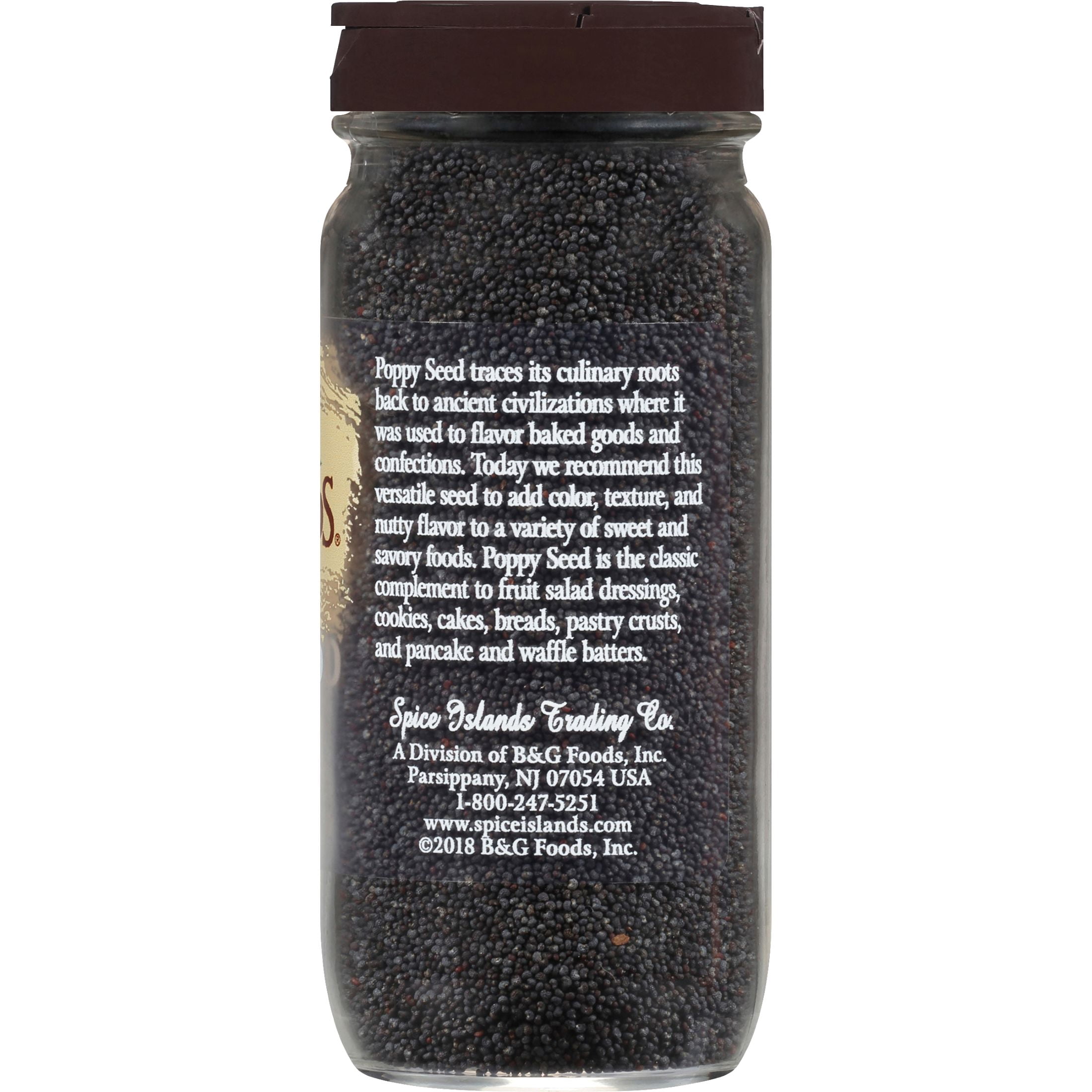 (3 pack) Spice Islands Poppy Seed, Kosher, 2.6 oz
