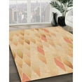 thumbnail image 2 of Ahgly Company Indoor Square Patterned Carrot Orange Area Rugs, 3' Square, 2 of 6