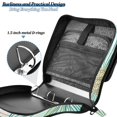 thumbnail image 6 of 3 Ring Zipper Binder with Shoulder Strap Waterproof Trapper Keeper 2 Inch D-Ring 500 Sheets Capacity Watercolor Daisy Flowers, 6 of 7
