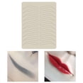 thumbnail image 3 of Piel de práctica de microblading, entrenamiento de tatuajes Piel artificial Sin necesidad de tinta Piel de tatuaje de cejas Suave, para principiantes - 6.5 Negro Sunnimix Piel de entrenamiento de cejas, 3 of 8