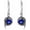Blue Sapphire, variant on Dragon Earrings for Women 925 Sterling Silver Dragon with Heart Cut Birthstone Drop Earrings