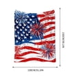 thumbnail image 3 of American Flag Throw Blanket for Sofa Couch Bed,4th of July Memorial Day Decor,51x59 Inch, 3 of 9