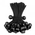 thumbnail image 5 of 100 Pieces 15cm Ball Bungee Cords Rope Stretchable Black Reusable Multipurpose for Holding Hoses,Wire,Cords,curtains ,Tie Hair, 5 of 10