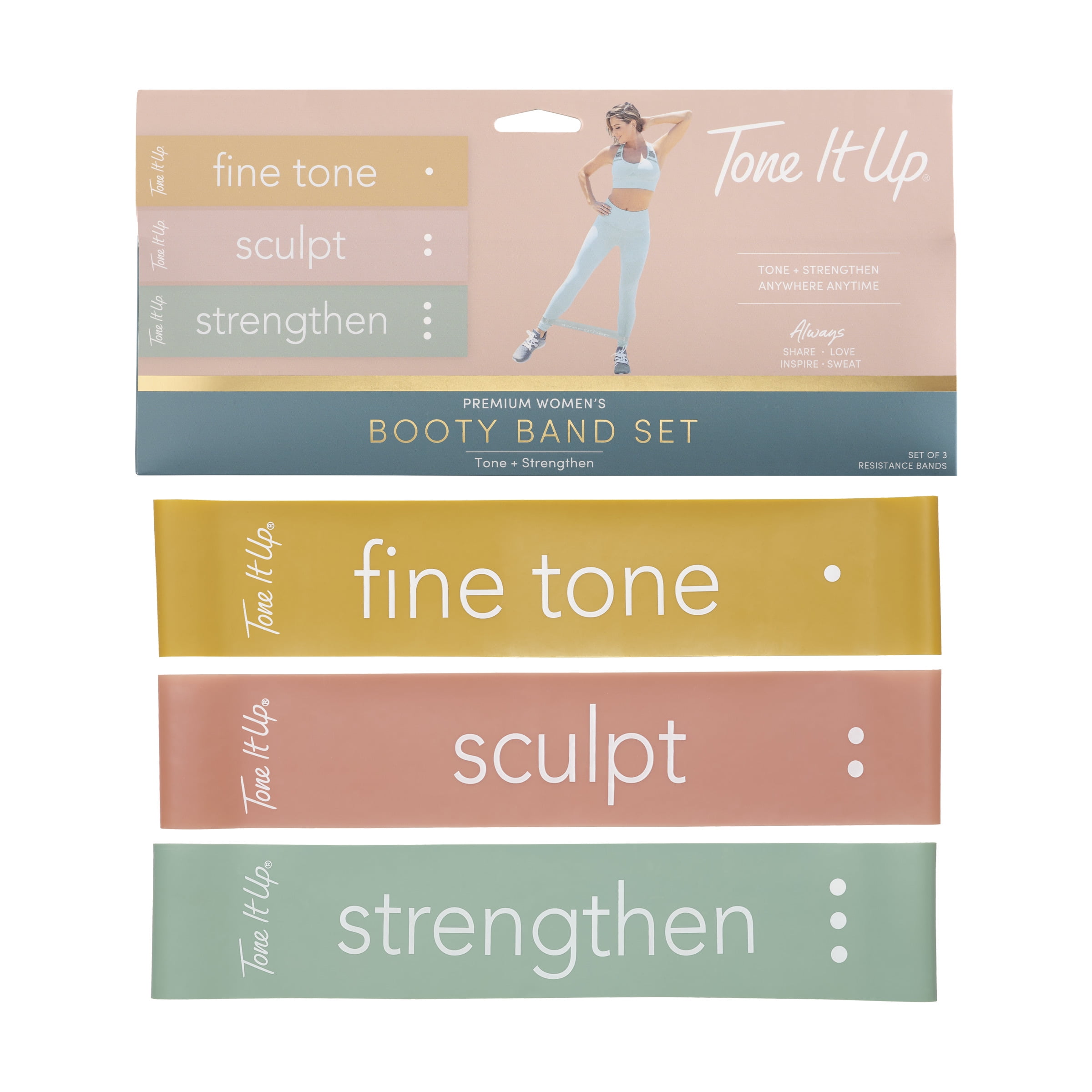 3 Piece Tone It Up Booty Exercise Band Set for Toning and Strength in Tanzania at TZS 131088 Rating 5