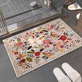 thumbnail image 4 of Fiudx Alfombras De Cocina Alfombra De Flores Para Baño, Alfombra Absorbente De Agua Para El Suelo, Alfombra Para Puerta De Entrada Antideslizante Y Suciedad Para El Hogar, Manta Para Cabecera De Dorm, 4 of 6