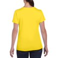 thumbnail image 2 of Gildan- Camiseta Missy de algodón grueso de manga corta para chica/mujer (Amarillo margarita), 2 of 3