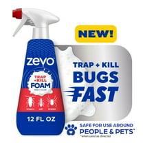 Zevo Roach Killer Trap & Kill Foam Spray for Roaches, Ants & Spiders 12 fl oz