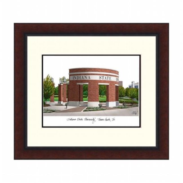 Campusimages IN986LR Indiana State Legacy Alumnus Framed Lithograph