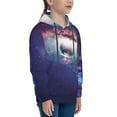 thumbnail image 3 of Haiem Planets Stars And Galaxies Pattern Boys Hoodie, Youth Pullover Hooded Sweatshirt, Kangaroo Pocket Hoodie for Kids Girls -Small, 3 of 6
