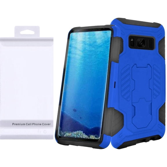 GSA Supercoil Hybrid Kickstand Case For Samsung Galaxy S8 - Blue/Black