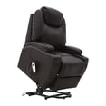 thumbnail image 3 of Sillón Reposet Reclinable Eléctrico Murcia|Vinipiel | Confort de Alta Tecnología | Masaje y USB | Color Café, 3 of 5