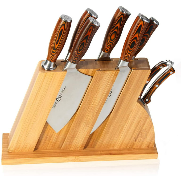Knife Set Kitchen Knife Set With Wooden Holder Professional - Temu