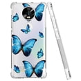 thumbnail image 2 of Funda Yerebel para Motorola Moto Z4 Transparente Mariposa Azul, 2 of 7