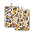 thumbnail image 7 of Yayeee Pot Holders Kitchen Heat Resistant with Pocket 7"x9.8" Cotton Oven Cooking Hot Pads, Brown Flowers, 7 of 7