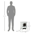 thumbnail image 6 of Indoor Fireplace HOMCOM 18" Electric Fireplace Stove, Freestanding Fireplace Heater with Realistic LED Flame, Adjustable Temperature, Overheat Protection, 750W/1500W, White,Fireplace Accessories, 6 of 9