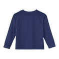 thumbnail image 4 of Drmagiyhm Long Sleeve Tops for Girls Size 10-12 Basic Shirts Solid Color Tshirts Casual Crewneck Stylish Girls Comfy Fall Tops Dark Blue 7-8 Years, 4 of 4