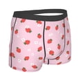 thumbnail image 2 of KLL Strawberry Floral Men's Cotton Boxer Briefs Underwear-Small, 2 of 8