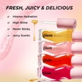 thumbnail image 2 of Aceite labial Hidratante con infusión de miel Gisou, 8 ml, Sheer Hot Coral, 2 of 9