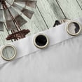 thumbnail image 4 of Homewish Vintage Retro Windmill Blackout Curtains Set of 2 (52x84 Each) for Female Men Adults,Animal Cow Hummingbird Window Curtains,Rustic Lodge Cabin Curtains and Drapes,Breathable Home Decor, 4 of 6