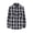 Black, variant on 2025 Spring New Retro Tassel Long Sleeve Plaid Shirt Coat, Couple Shirt, Unisex Loose Fit, Casual