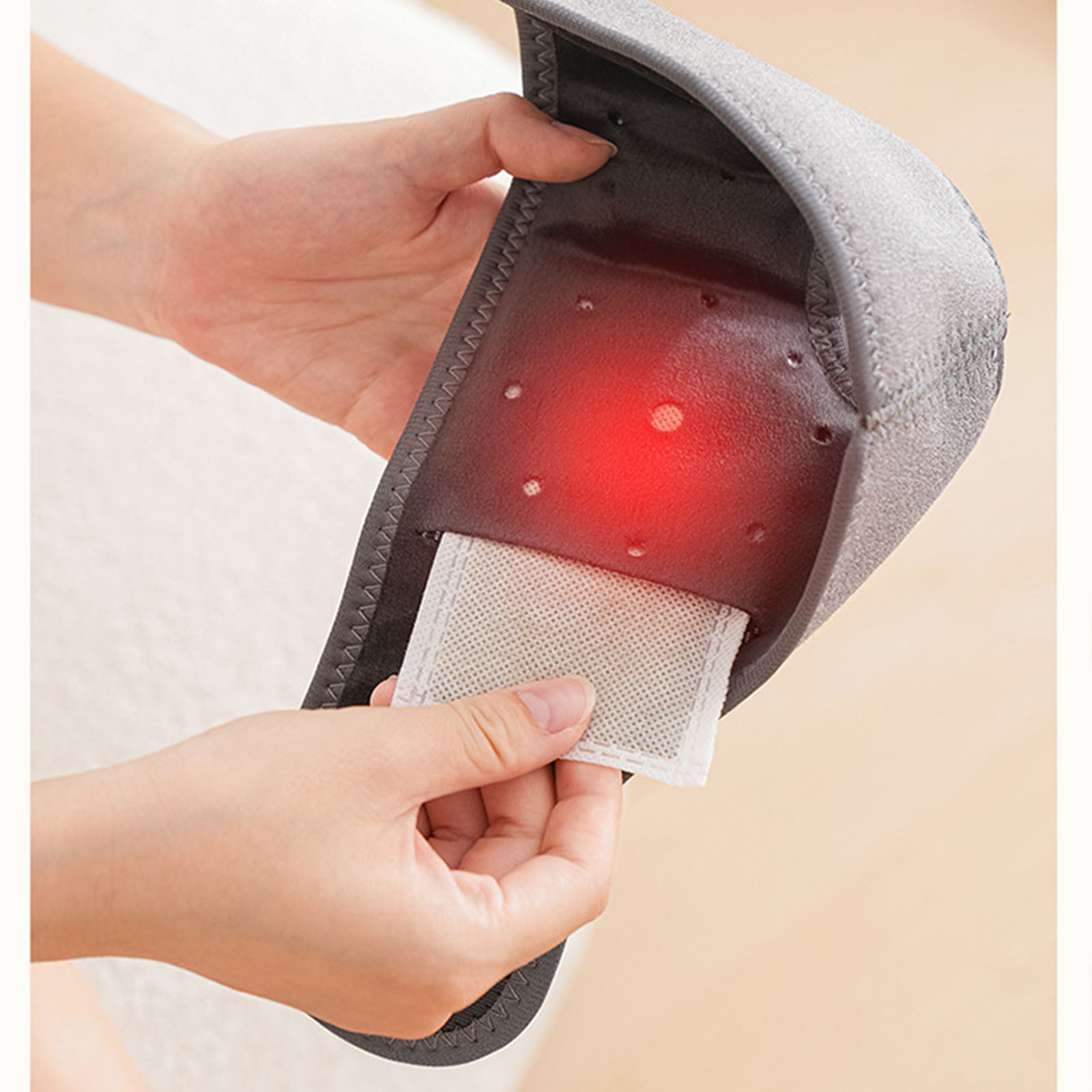 Foot Advanced Renew Triple Method Massager with 5 Vibration Modes and 6 Heat Levels，Suitable for Travel & Home Use Gray
