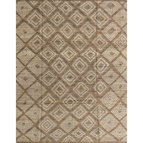 Ahgly Company Machine Washable Indoor Rectangle Abstract Brown Sugar Brown Area Rugs, 4' x 6'