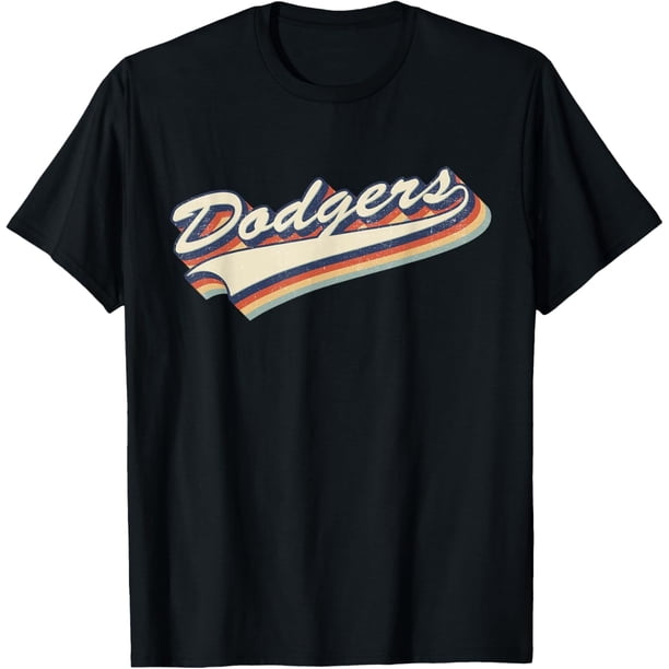 Camiseta vintage de los Dodgers con nombre retro de los años 70, 80, 90, regalo para hombres y mujeres