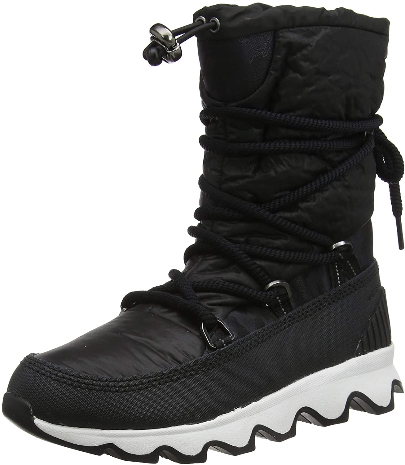 sorel boots black and white