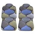 thumbnail image 3 of LAKIMCT Grey Blue Abstract Braid Car Seat Covers Vehicle Front Seat Covers Universal Fit Seat Protector, 3 of 9