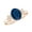 Blue Sapphire, variant on Oval Cut Prong Set Diamond Engagement Solitaire Ring for Women 925 Sterling Silver White Gold Plated Moissanite Side Stone Ring Size 8