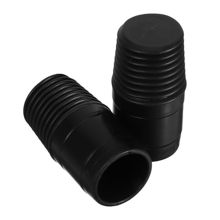 ELAYARD Black Plastic Threaded Adapter for Mop and Broom, Home Use, 2Pcs