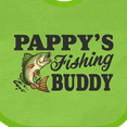 thumbnail image 4 of Inktastic Pappy's Fishing Buddy Boys Baby Bib, 4 of 4